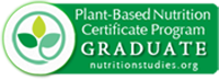 Plant-Based Nutrition Certificate Program Graduate